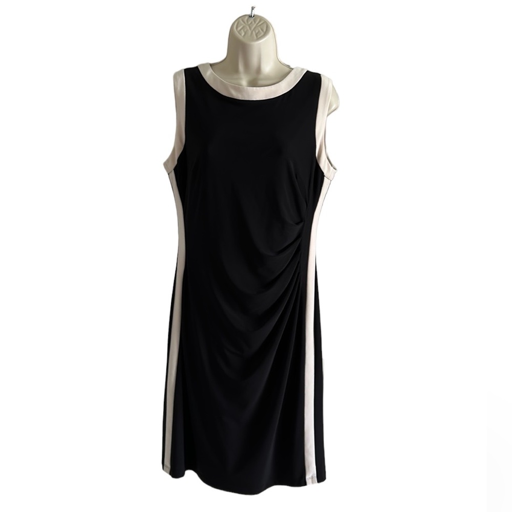 CHAPS Sporty Midi Faux Wrap Dress